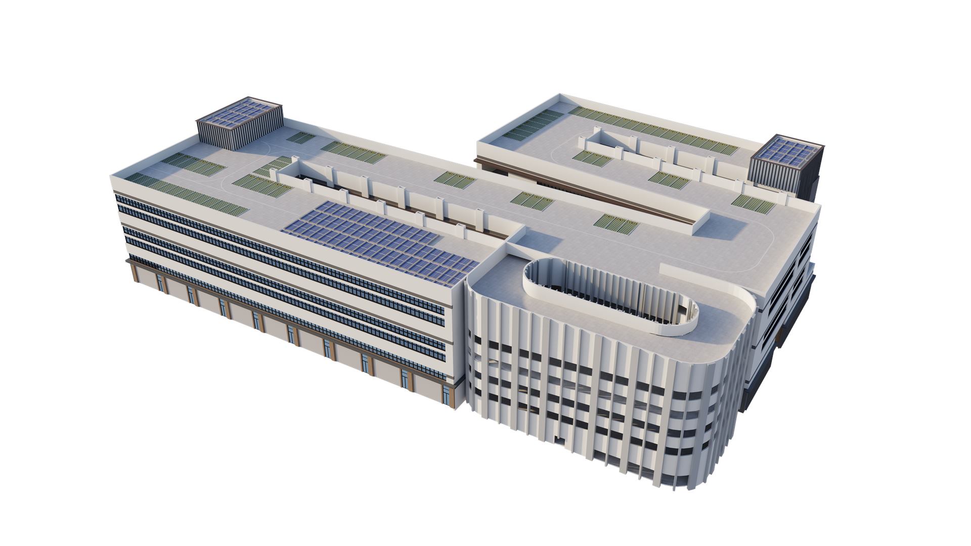 宁海县模具城原办公楼地块提升工程 BIM 应用成果图