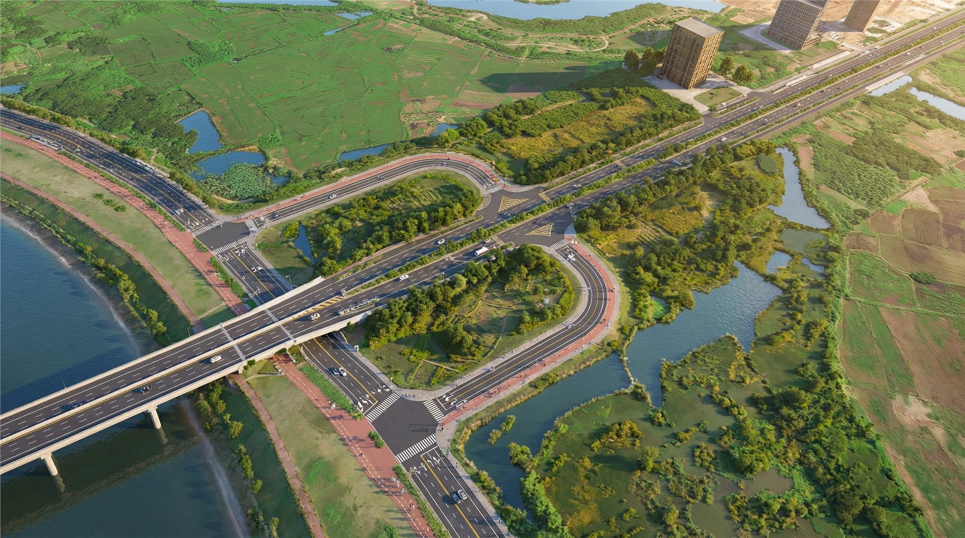 吉安市河西片区君华大道(吉福路-禾河路)及周边雨污管 BIM 应用成果图