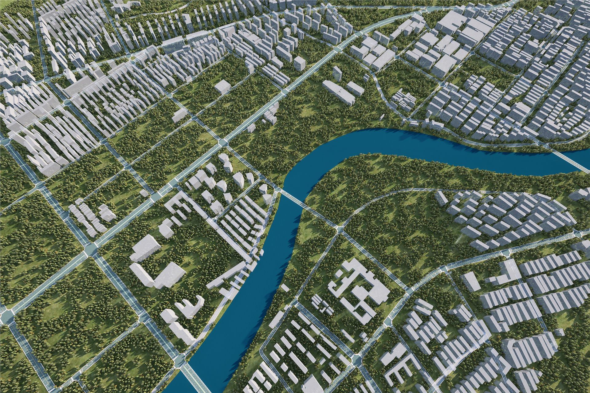 未来科技城周边部分道路提升工程项目（二期）-昌高路 BIM 应用成果图