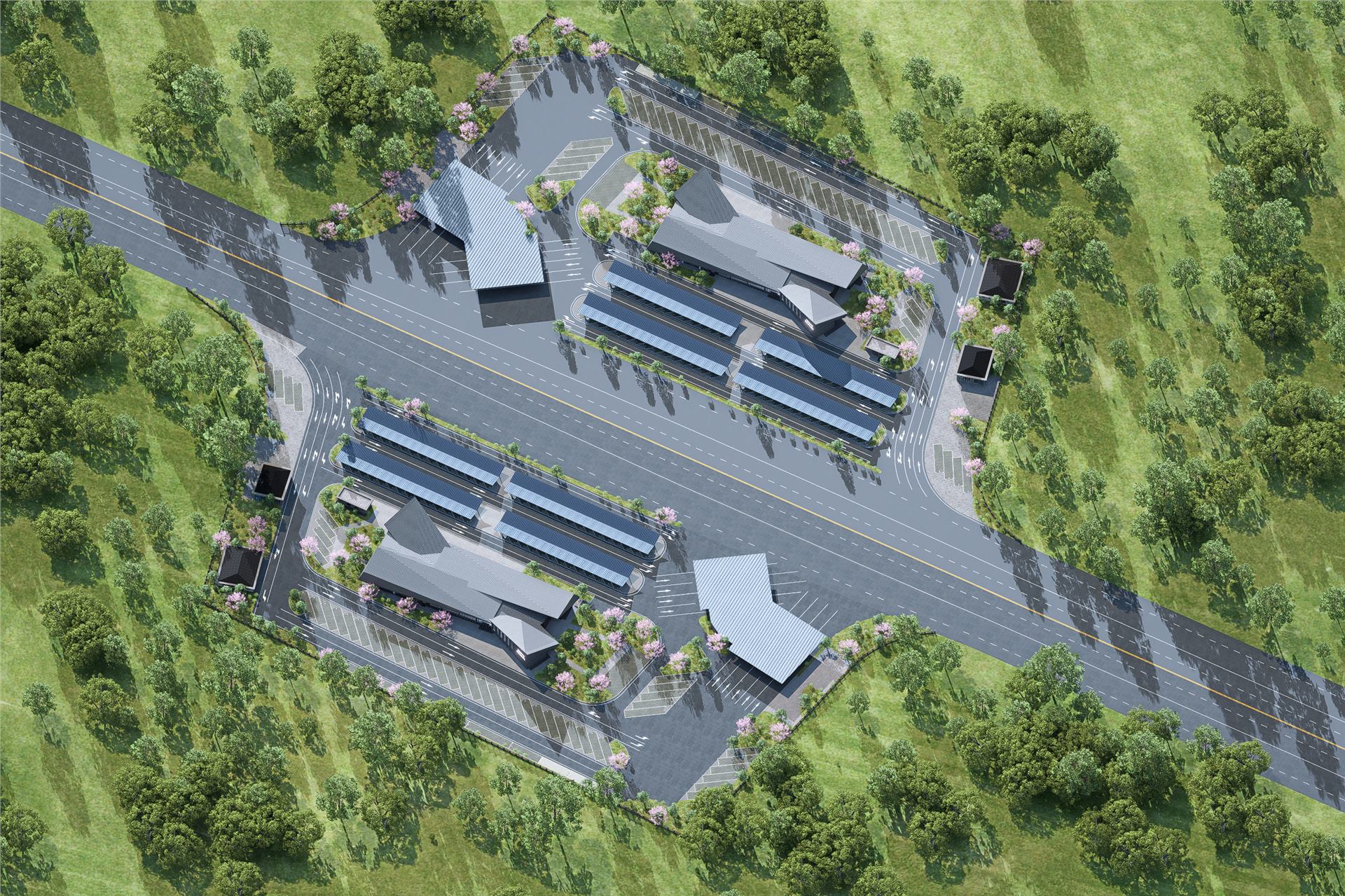 服务区工程 BIM 应用成果图