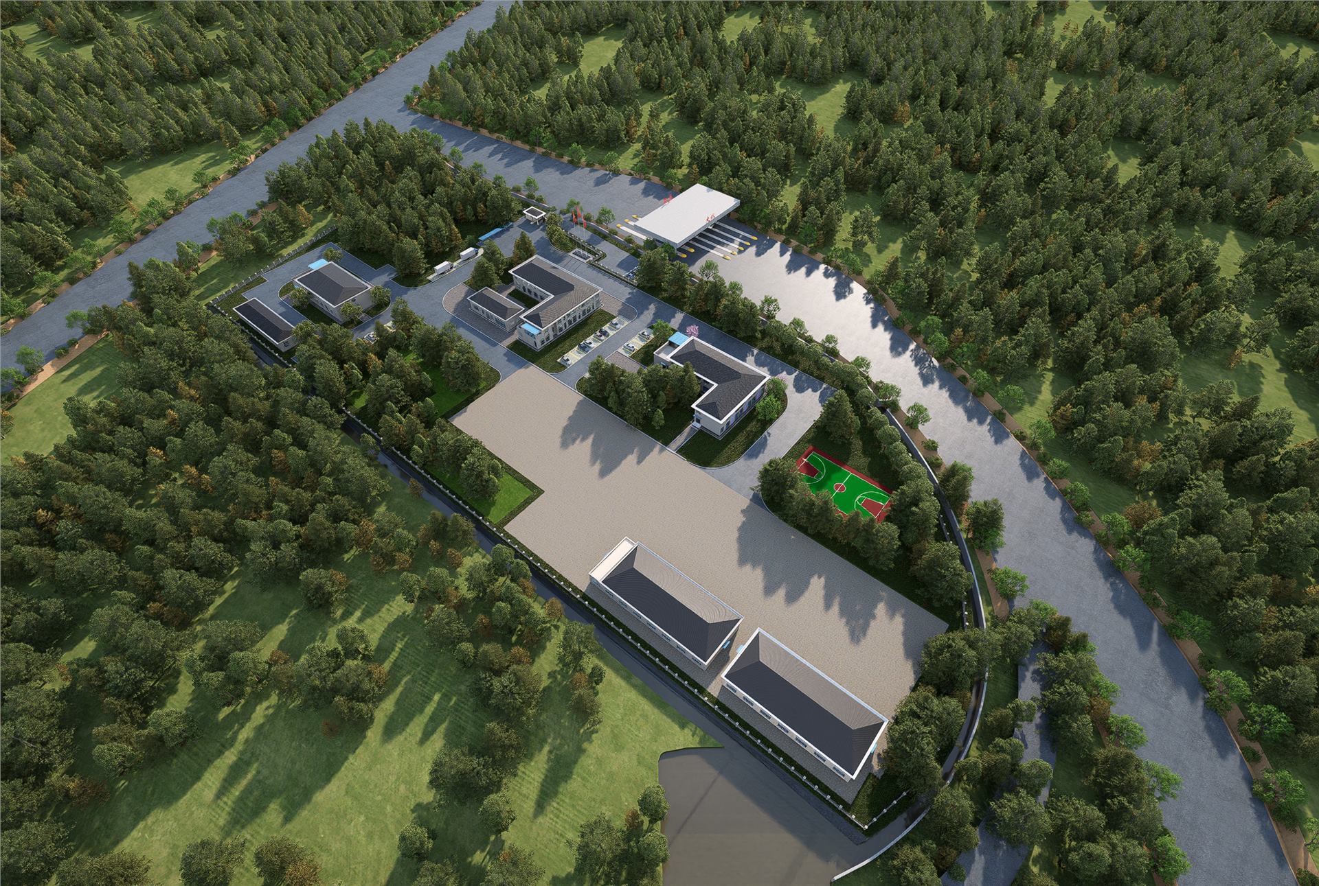 南京至盐城高速公路房建工程施工项目（第二批） BIM 应用成果图