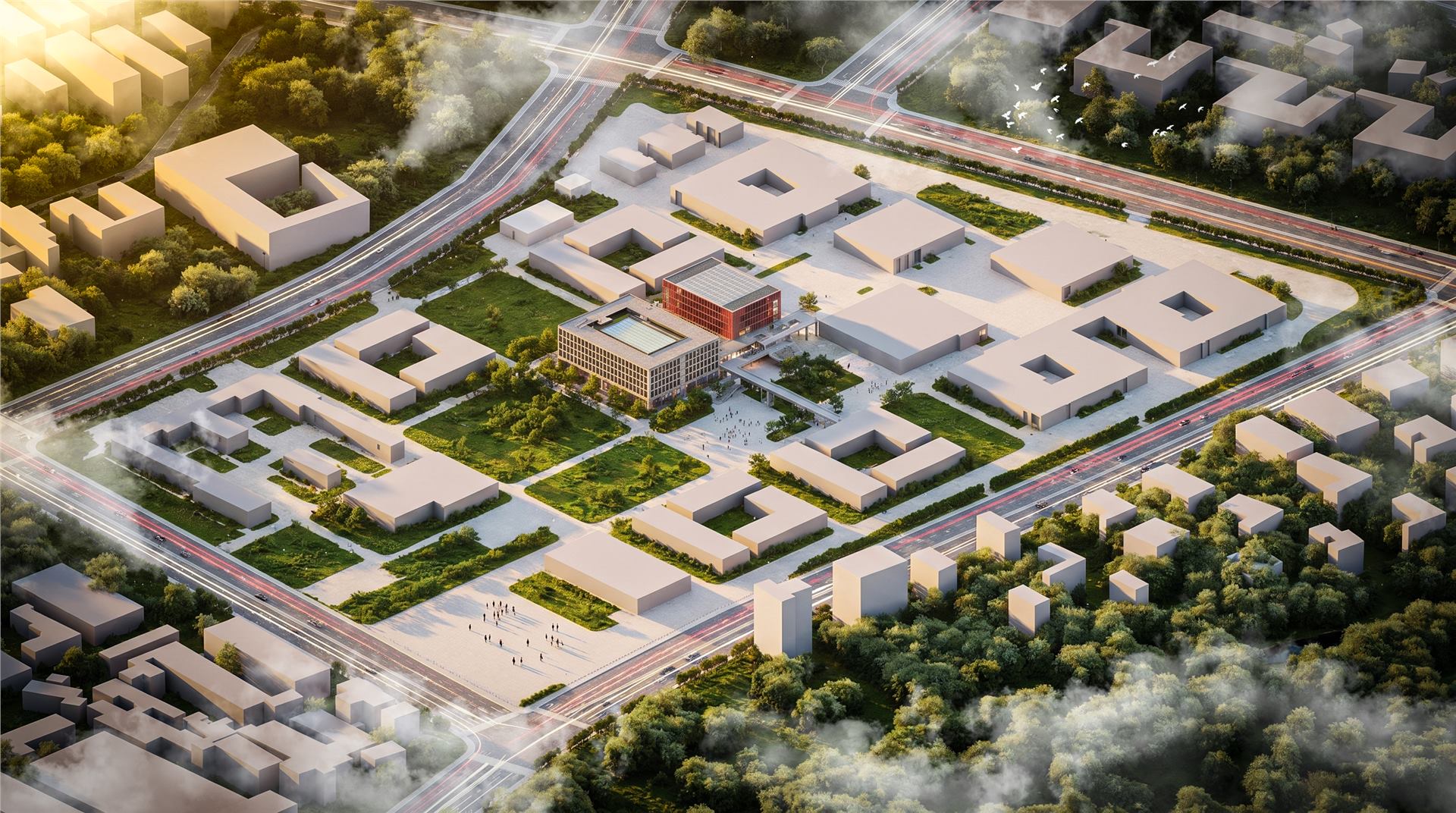 甬江实验室B区二期建设地块（科研配套）项目先期工程 BIM 应用成果图