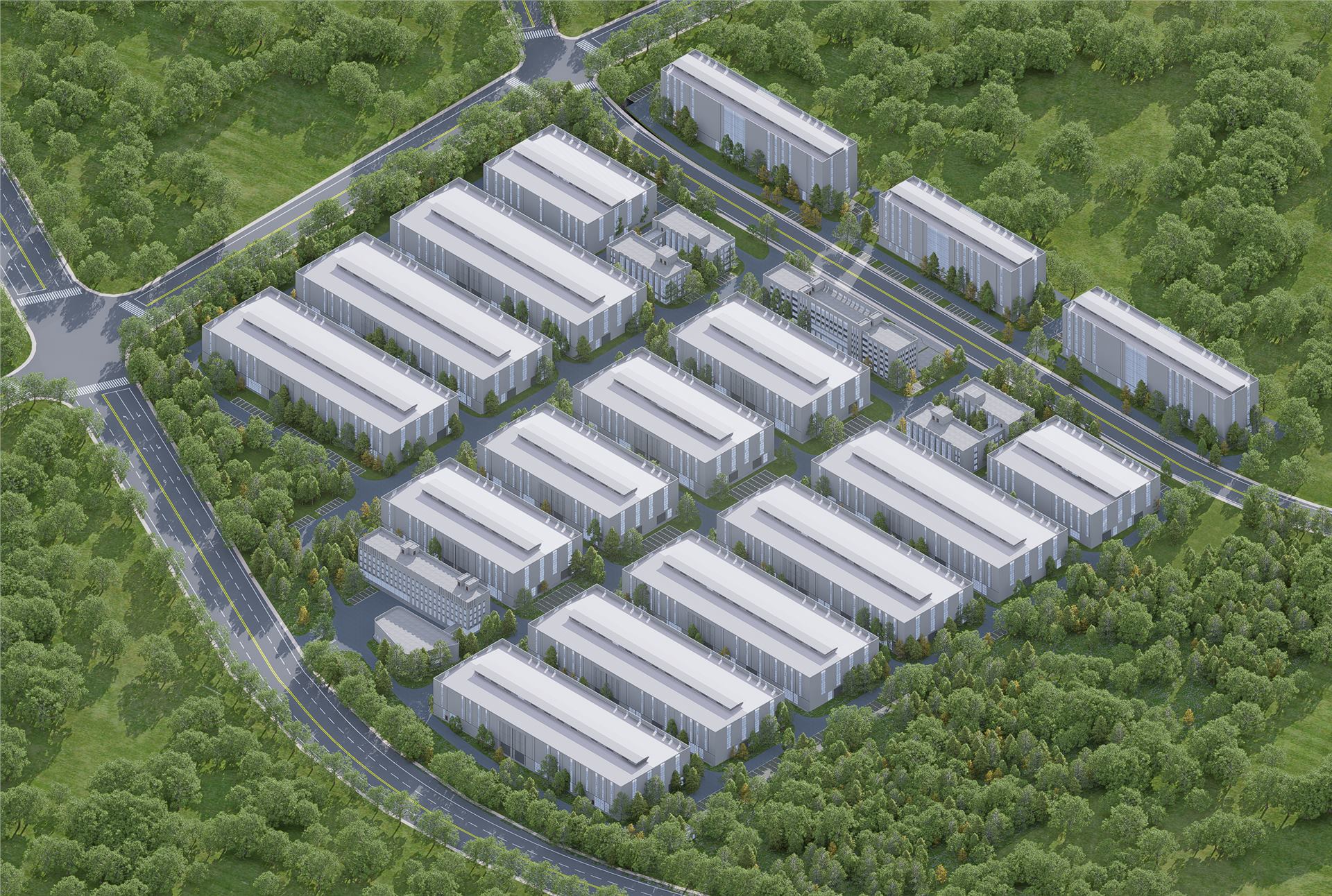 赣州市大余工业园区标准厂房及基础设施提升一期项目 BIM 应用成果图