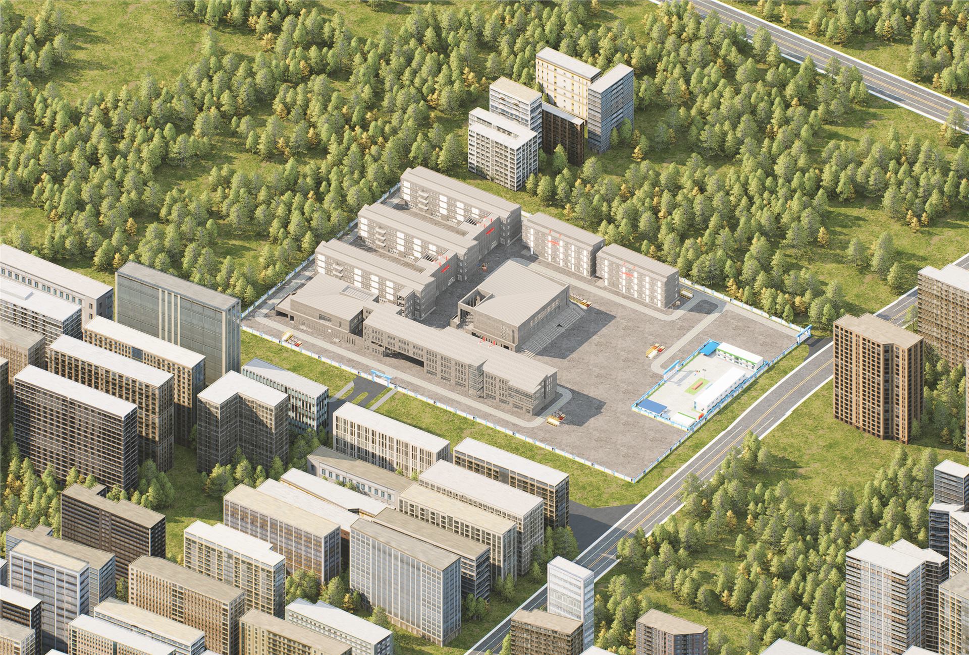 贾汪区星光路学校工程 BIM 应用成果图