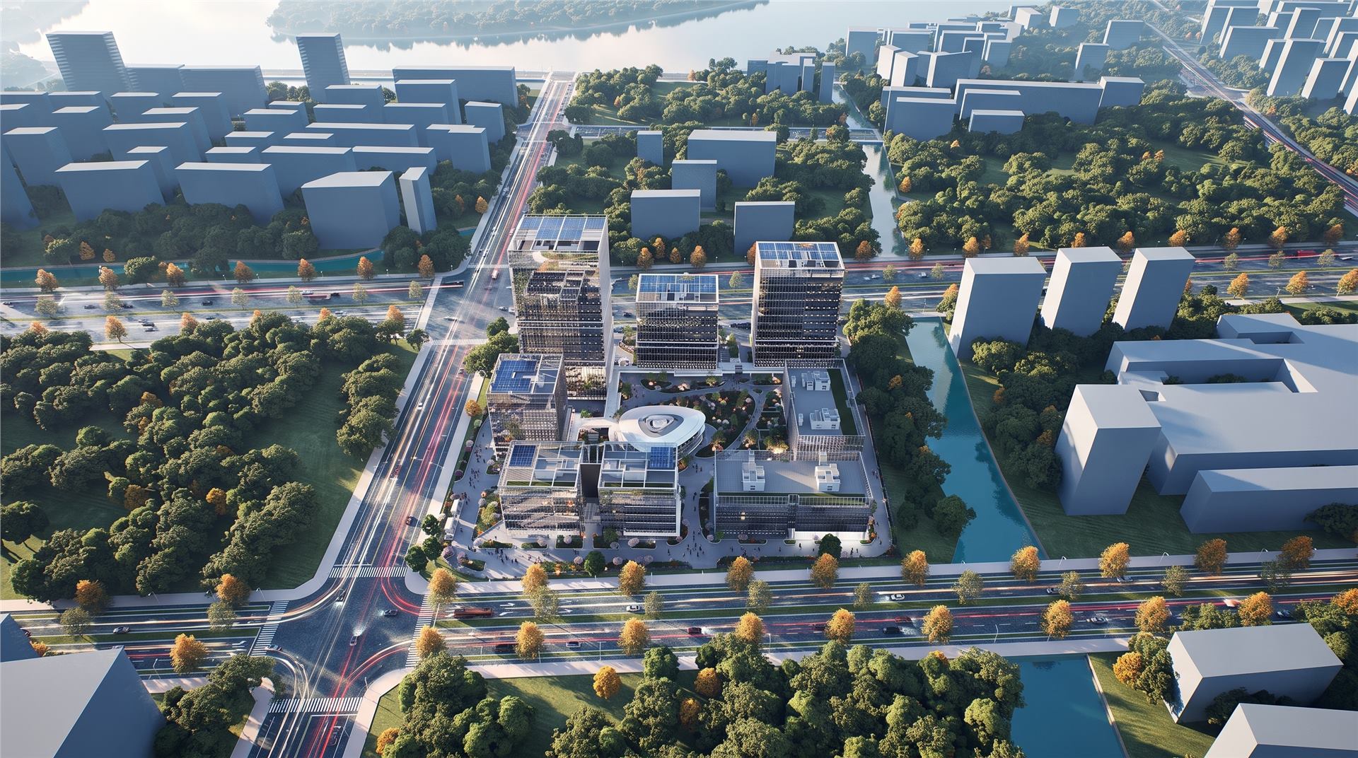 宁波高新区未来产业创新园（一期）总部基地东区 BIM 应用成果图