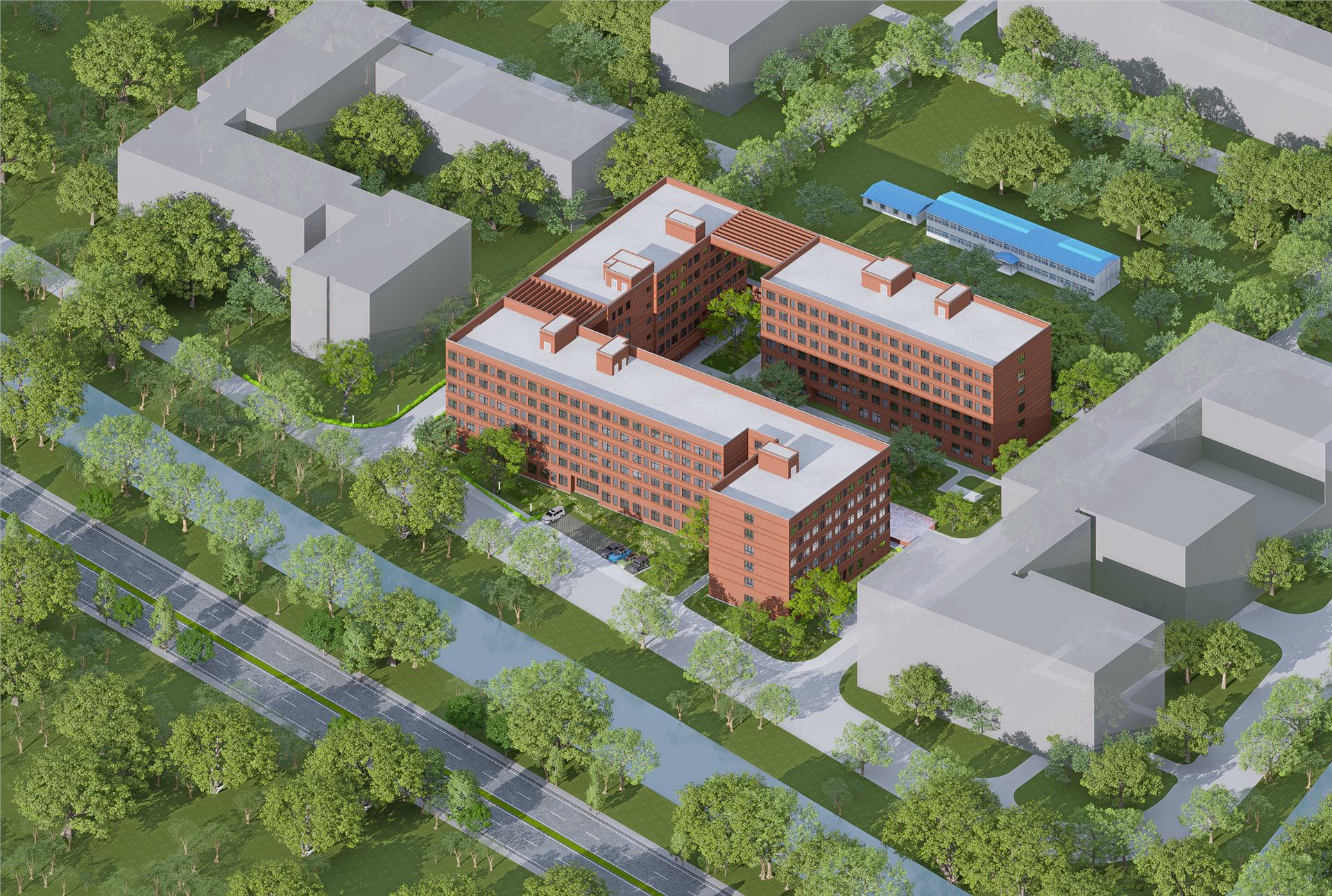 天津中德应用技术大学新建学生宿舍项目 BIM 应用成果图