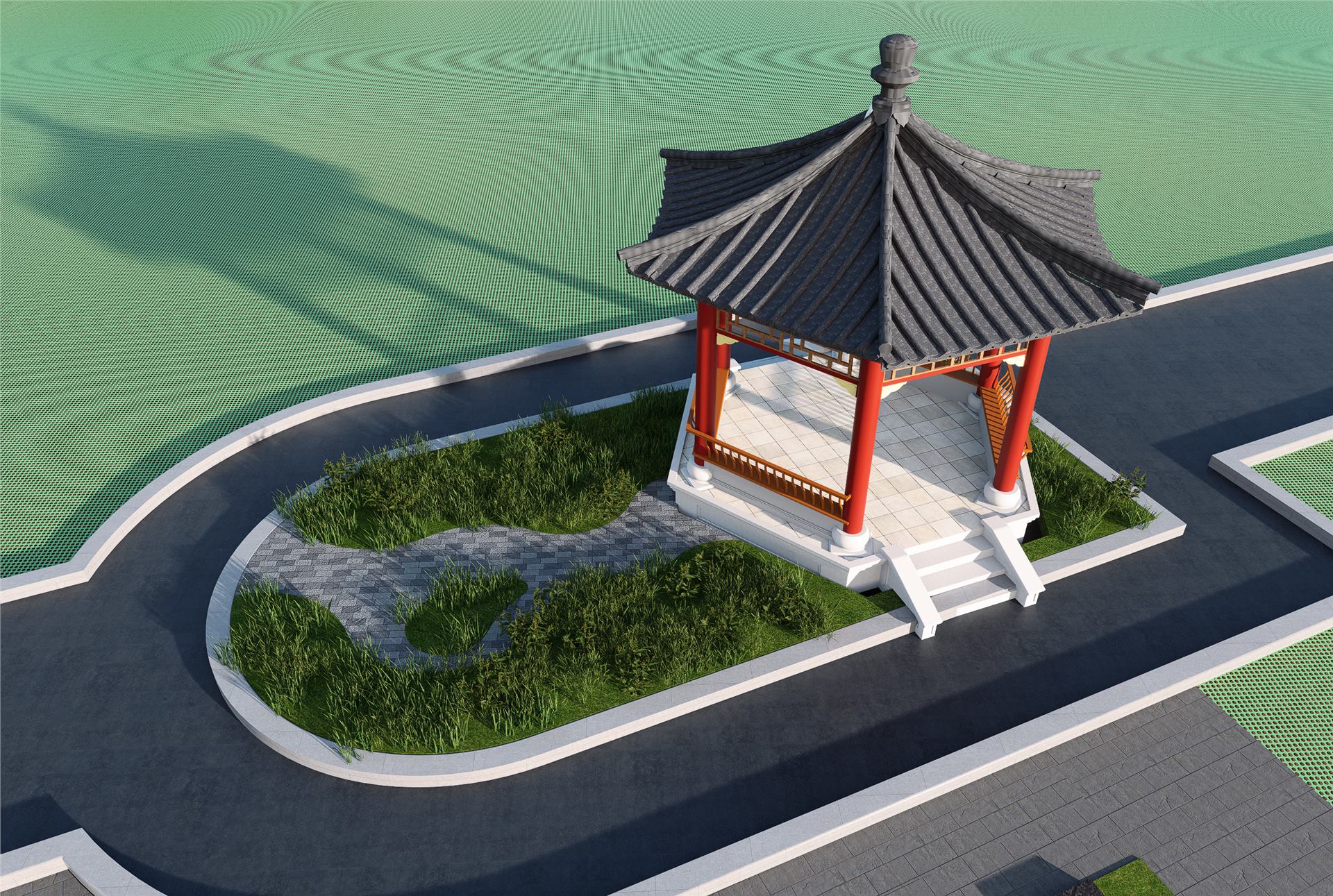 盐城经济技术开发区城市公益性公墓工程(一期) BIM 应用成果图